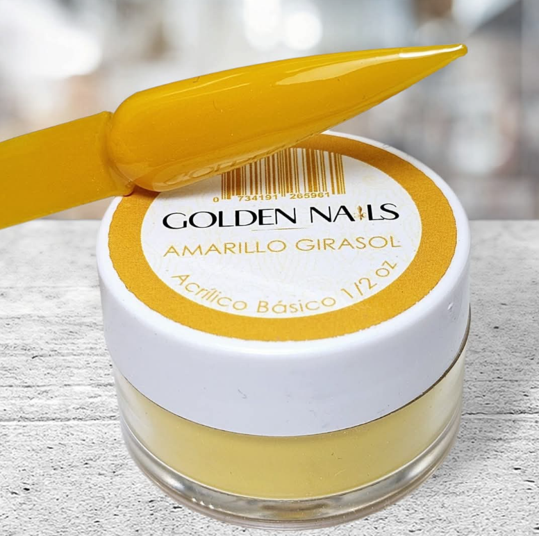 ACRILICO AMARILLO GIRASOL GOLDEN NAILS